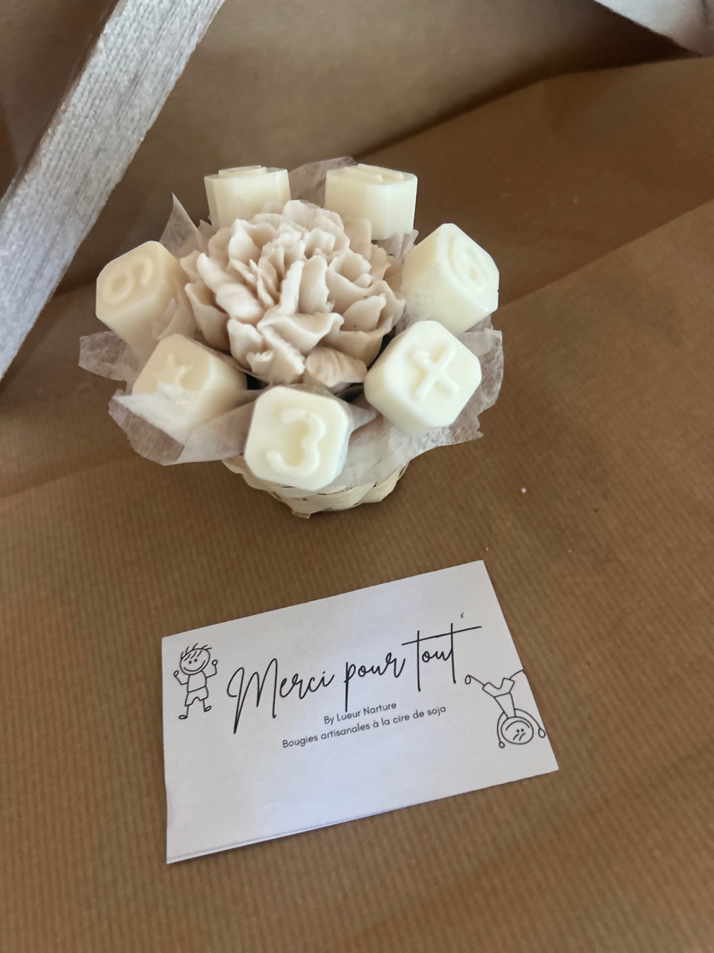 Mini bouquet de fondants parfumés au Monoï