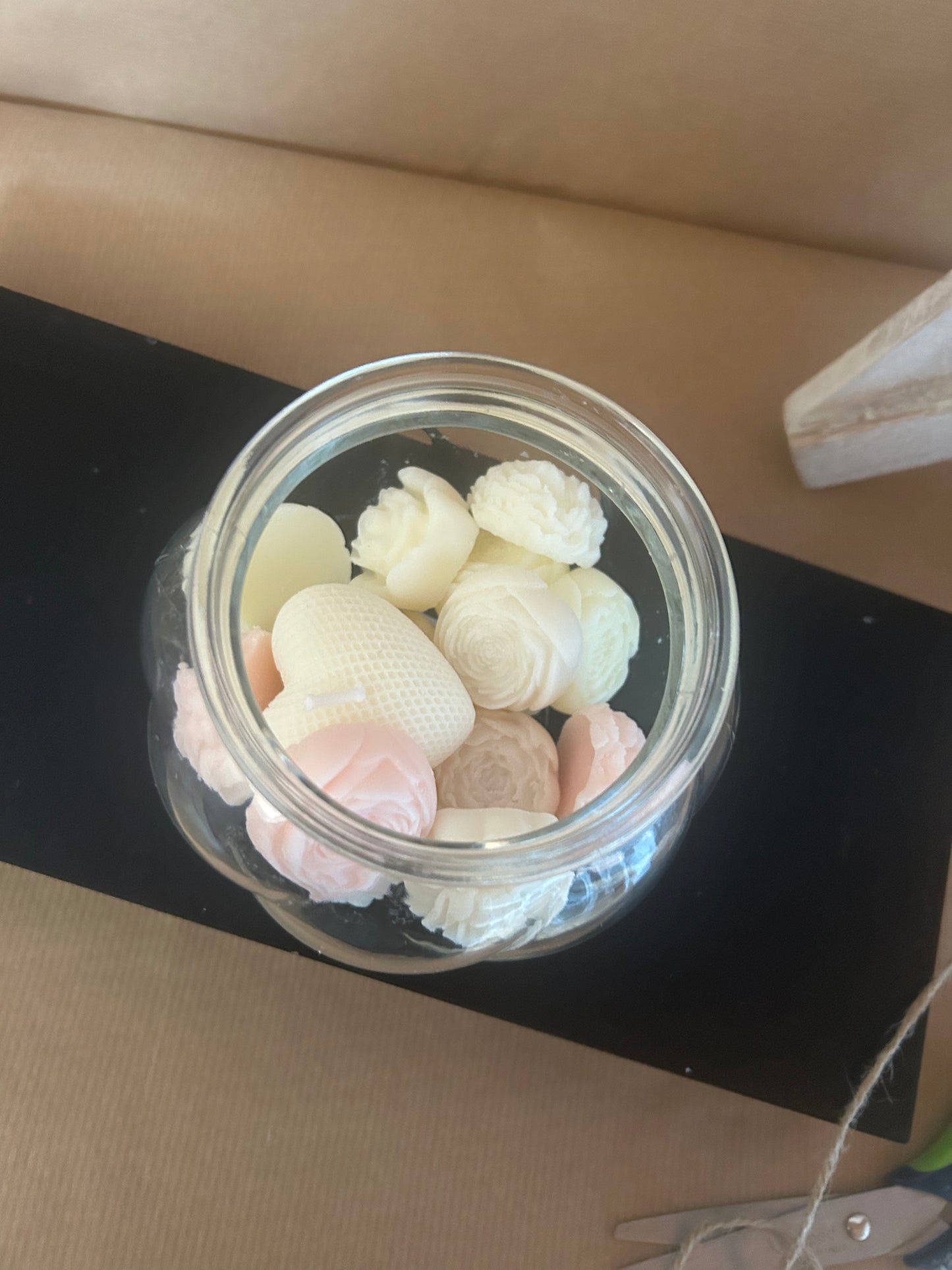 Lot de fondants dans pot en verre