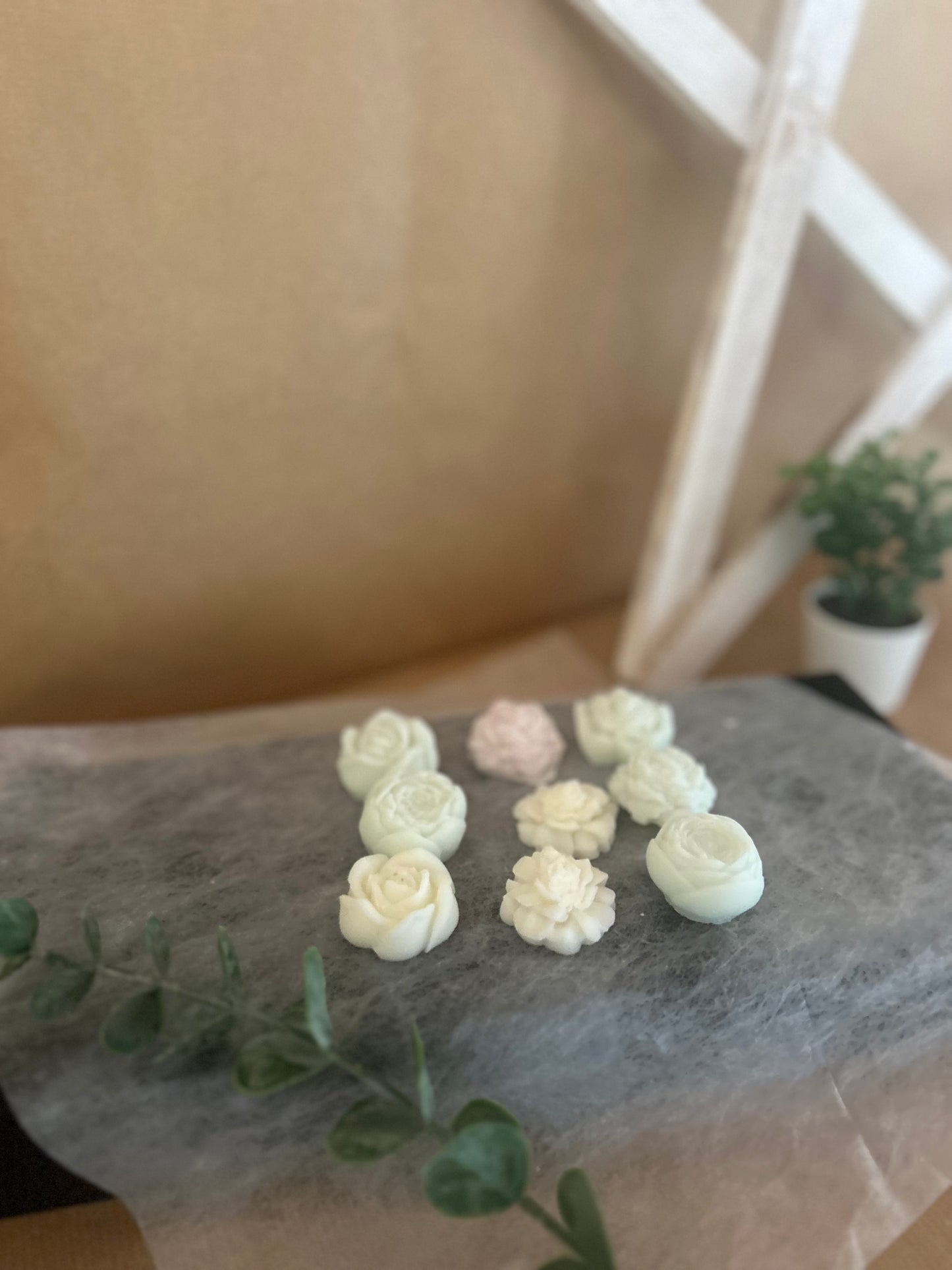 Lot de 9 fondants fleur